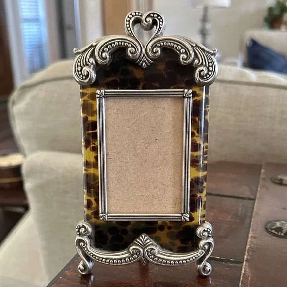 Brighton Silver and Tortoiseshell Photo Frame - Picture 1 of 1